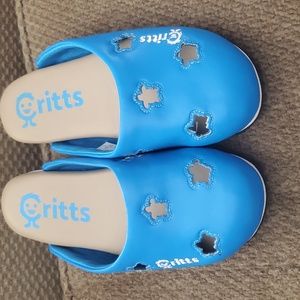 Bright Blue Critts Kid's Slip On Shoes